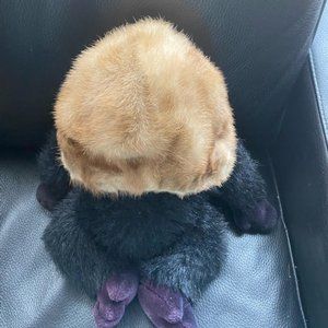 VINTAGE MINK  FUR  LADIES  HAT  LIGHT  BROWN.